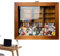 Angst-Bücherregal, Stressabbau-Holzbibliothek, Handgefertigte Miniatur-Buchboxen aus Holz, Desktop-Dekor, Holz-Bücherregal für Weihnachtsdekoration, Dekor zum Entspannen für Jungen, Mädchen, Kinder