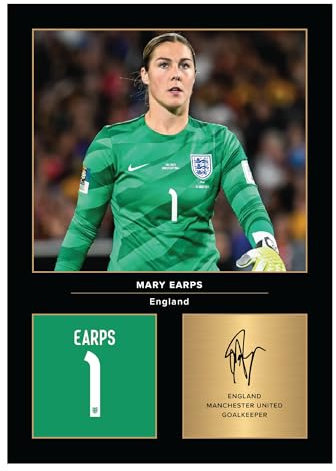 Icons Wall Art Mary Earps Lionesses Signed A4 Printed Photo Picture Display Gift For England Fans Digitally Reproduced Signature Unframed