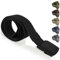 PIQSTORE Cinturón Táctico Unisex Ajustable en Nylon: Ligero, Transpirable y Sin Metal - Ideal para Viajes, Deportes y Uso Diario (135cm, NEGRO)