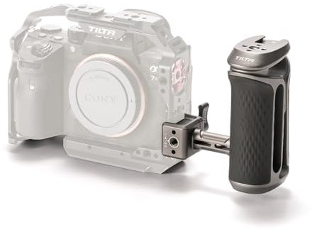 Tilta Xeno Seitengriff mit NATO-Halterung, ergonomischer seitlicher Handgriff für DSLR/Mirorrless Camera Rigs und Monitor-Rigs – Titangrau TA-XSH3-TG