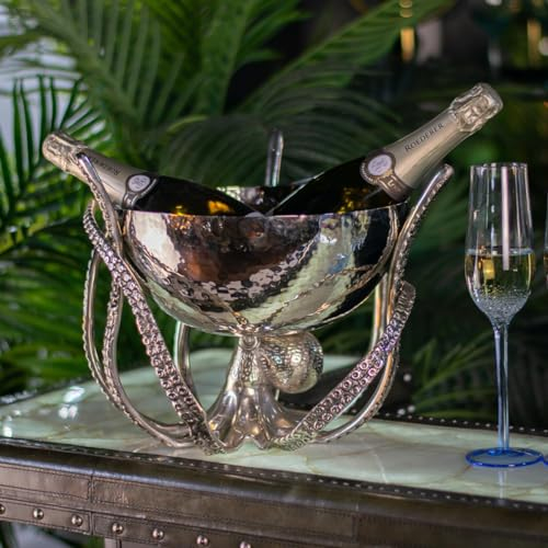 Culinary Concepts London Octopus Stand with Hammered Stainless Steel Bowl