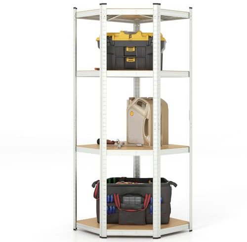 COSTWAY Lagerregal 70 x 70 x 180cm, Schwerlastregal mit 4 verstellbaren Ablagen, Kellerregal bis zu 720KG belastbar, Steckregal mit Metallgestell