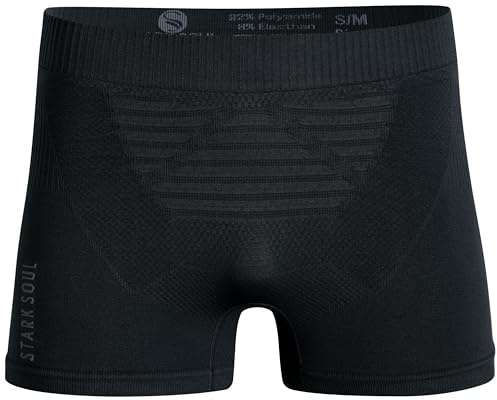 STARK SOUL Sport Boxershorts Herren Seamless Sportunterwäsche -Performance- Boxer Männer, leicht und Atmungsaktiv