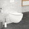 LuxeBath Wand WC Spülrandlos, Weiß, Tiefspüler Keramik Hänge WC lang 53,5 cm, Toilette ohne Spülrand mit Softclose-Klodeckel, Tornadospülung, Glänzende Kloschüssel Hängend mit WC-Sitz Absenkautomatik