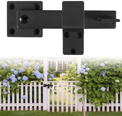 Cerraduras de puerta de 6 pulgadas para puertas de madera, cerradura de puerta corredera abatible de 360 grados, acero al carbono, cerradura de puerta de granero, pestillo rústico para puerta de