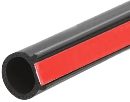 MOCNT Auto Türdichtung 10 Meter Autotürdichtung D Förmig Autotür Gummidichtung Selbstklebender Türdichtung Wasserdicht Schalldichter Dichtungsstreifen Kantenschutz 14mm x 12mm
