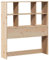 Tête de lit vidaXL en bois massif de pin, 90 cm, avec rangement, sur pied, couleur brun, taille queen