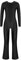 Miaeowve Turnanzug Mädchen Langarm Ganzkörper Kinder Ballett Ganzanzug Rundhals Turn Body Stretch Trikot Leotard Lang Mit Weites Bein Dancewear Schwarz 146-152
