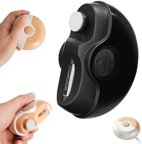 2 in 1 Electric Nail Clippers - Automatic Polishing, 2 Adjustable Speeds, Rechargeable for Seniors, Kids & Adults (Black)