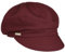 Seeberger Azalee Ballonmütze Damencap Newsboy-Mütze Balloncap Baumwollcap Sommercap (One Size - Bordeaux)
