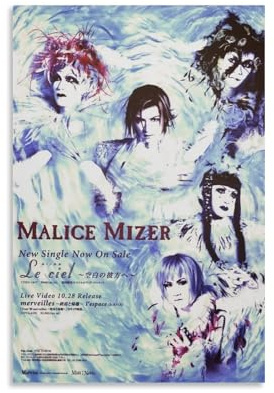 YAWRGJWRG Malice Mizer(3) Poster, dekoratives ästhetisches Leinwandposter, Wandkunst, Dekor, Wohnzimmer, modern, Familienschlafzimmer, Musik-Filmposter, 30 x 45 cm, ungerahmt, 15