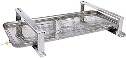 SRFTT Soporte de Aire Acondicionado con Bandeja de Drenaje de condensado, Soporte de Tierra para Sistemas de Bomba de Calor de Aires acondicionados minisplit, Acero Inoxidable Dr