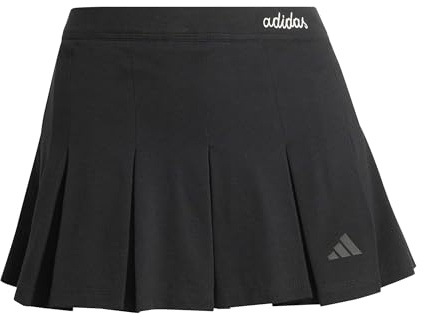 adidas Women's Seasonal Essentials Colorpop Skirt with Inner Leggings, Black/Off White, M