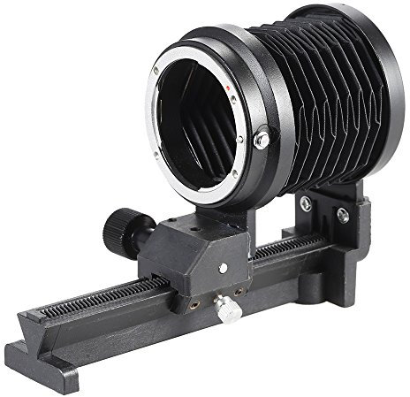 Qukaim Soufflet d'extension macro pour objectif Nikon F, compatible avec D90 D80 D7100 D7000 D5300 D5200 D5100, accords de photographie, équipement photo portable
