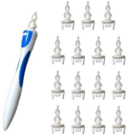 AYNKH Ear Cleaner, Rotary Screw Ear Cleaner, Silicone Safe Soft Ear Cleaner with 16 Replacement Tips for Adults and Children