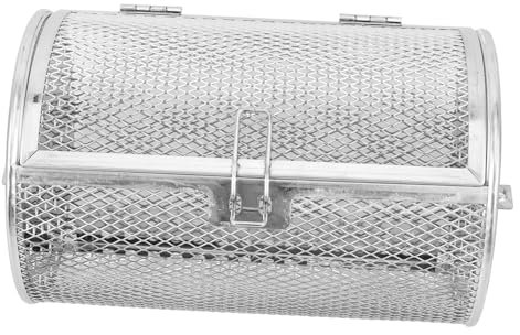 Alipis Panier De Grill Acier Inoxydable Avec Porte Mobile Panier à Rôtisserie Pour Cuisson Uniforme De Légumes Et Viandes Facile à Nettoyer