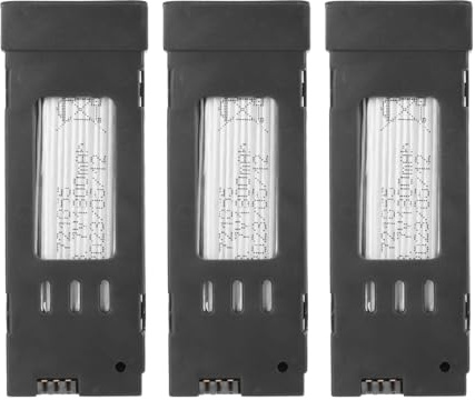 Dioche 3 7 V 1800 MRC Drone Li- 3,7 V 1800 MAh für E58 E68 JY109 998PRO Quadcopter – Stück Ersatz-UAV-Fernbedienungsbatterie mit Sicherheitsgehäuse