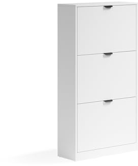 Vicco Schuhkipper Gizmo, Weiß, 59 x 112 cm | mit 3 Fächern