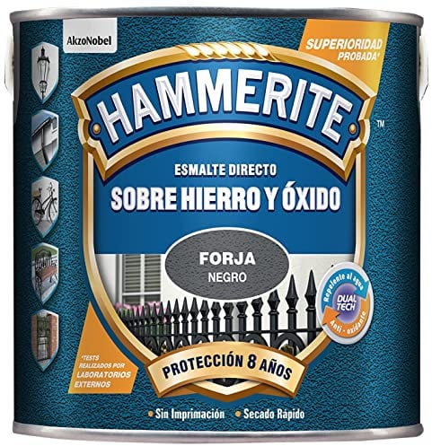 Hammerite Esmalte directo sobre hierro y óxido Forja Marrón 2,5 L