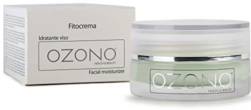 OZONO H&B Professional Face Moisturizing Cream - Ozonisiertes Öl - Natürliche Extrakte - Antibakteriell - Anti-Falten - Schützende, nährende Wirkung - MADE IN ITALY (50ml)