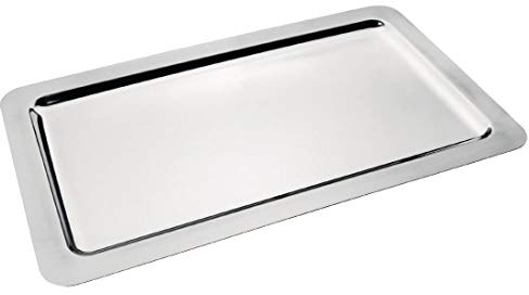 Olympia Stainless Steel Food Presentation Tray, GN 1/1 | Excellent for buffet foods and commercial dishwasher safe, with a heavy-duty build that ensures long-lasting durability.