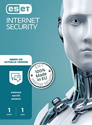 ESET Internet Security 2020 | 1 Gerät | 1 Jahr | Windows (10, 8, 7 und Vista), macOS, Linux und Android | Aktivierungscode in Standardverpackung
