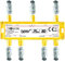 TronicXL 4K Sat Splitter 6-Fach BK Verteiler 3D / HD TV tauglich/DC-Durchlass/Kabel Antennenverteiler Kabelfernsehen DVBC zb für kompatibel mit PYUR Telecolumbus Primacom Vodafone Unitymedia UKW
