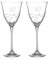 DIAMANTE Swarovski 50th Birthday or Anniversary Wine Glasses – Pair of Crystal Wine Glasses with Hand Etched “50” with Swarovski Crystals