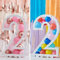 Ginger Ray Balloon Mosaic Number 2 Birthday Party Decoration,Rose Gold,rainbow