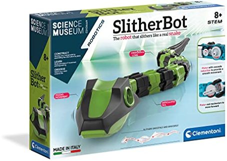 Clementoni Science Museum Slither Bot - Moving Snake Robot Toy for Kids Age 8+, Educational STEM Learning Kit