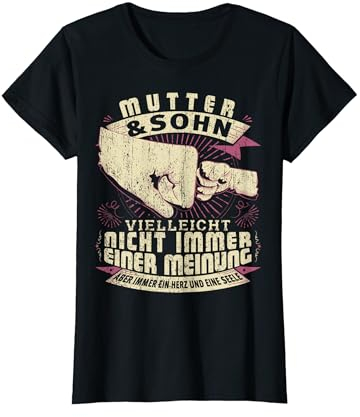 Mama Mutter Sohn Partnerlook Muttertag Geburtstag Geschenk T-Shirt
