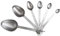 6PCS Stainless Steel Measuring Spoons Tablespoon Teaspoon Set for Cooking Baking Spice Jars Containers Dry Liquid Stevia Measurement Adding Ingredients to Recipes Drawer Kitchen Utensil Gadgets Home