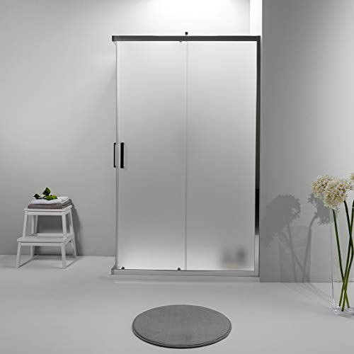Elite Box Doccia 70x90 - Cabina Doccia Scorrevole , Elegante e Resistente alla Corrosione - Opaco Satinato - Piatto Doccia non Incluso