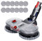 Yolando Testa di Scopa Elettrica per Dyson V11 V10 V8 V7 Aspirapolvere, Testa di Mocio di Pulizia a Sgancio Rapido per Parquet Pavimenti Duri, con Serbatoio Acqua e 12 Tamponi (Mop Head)
