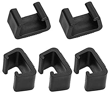 Möbel-Verbindungsklemmen Verbindungsklammern Gartenmöbel Verbinder für Gartenmöbel Set Rattan wie Rattan Stuhl und Rattan Sofa,Outdoor Couch Patio Furniture Lounge Set Clips, 5 Stück(Schwarz)