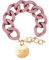 ICE Jewellery - Chain Bracelet - Fall Rose - Bracelet Mailles XL de Couleur Rose pour Femmes Fermé d'Une Médaille Dorée (020349)