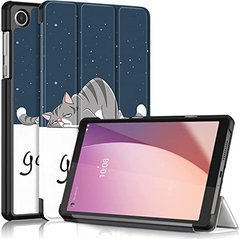 TOPCASE Funda para Lenovo Tab M8 4th Gen(TB-300FU) 8 Pulgadas 2023,Ultra Delgado Carcasa con Soporte Función,Gato