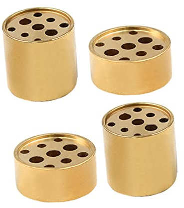 DOITOOL 4 Stücke Neun Loch Räucherstäbchen Kupfer Räucherstäbchenhalter Räuchergefäß Basis Brenner Kupfer Mehrloch Halter Halter Zarte