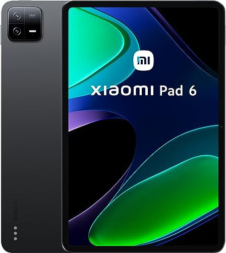 Xiaomi Pad 6 6GB RAM 128GB Tablet Black,11-inch 2.8K Ultra-Clear Eye Protection Screen,8840mAh,33W Fast Charge,Large Screen Customization System (Included Earphones)