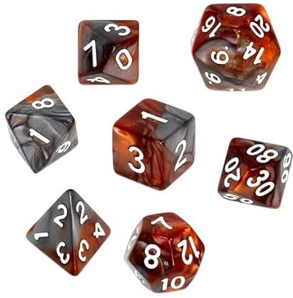 Knochen-Set REBEL RPG - Bicolor - Braun-Grau