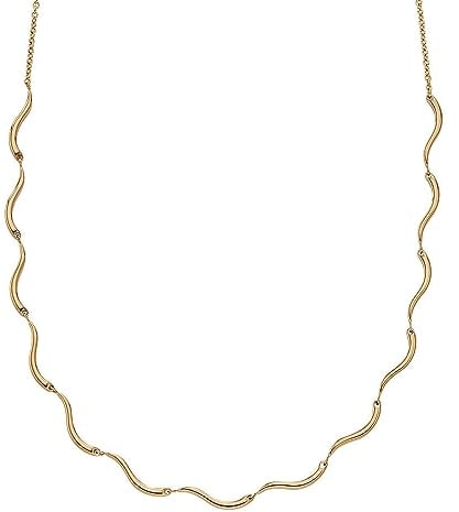 Skagen Damenkette Wave Edelstahl goldfarben, SKJ1746710