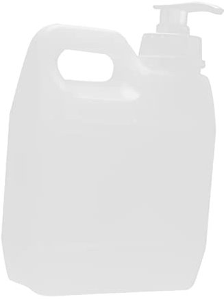 SOESFOUFU Lot De 2 Bouteilles à Pompe en Plastique 1 l Semi-Transparentes Grosse Capacité Distributeurs De Lotion Rechargeables Joint Anti-Fuite pour Cosmétiques Mains Usage Domestique