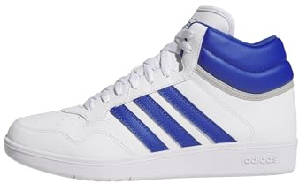 adidas Unisex Hoops 4.0 MID Shoes, FTWR White/Team Royal Blue/Grey Two, 8.5 UK