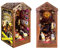Cuteefun DIY Book Nook Kit, Insertion de Bibliothèque Miniature DIY, Serre-Livres en Bois 3D avec Lumière LED, Décoration Délicate, Cadeau Unique pour Adultes et Adolescents (Agence de Détectives)