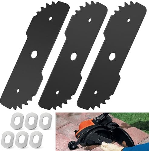 FancyTark 3 Pack 7-1/2 EB-007 Edge Hog Heavy-Duty Edger Replacement Blade Compatible with Black & Decker LE750, LE710, LE760, LE760FF EH1000, Also for Craftsman Model CMEED400 - Black