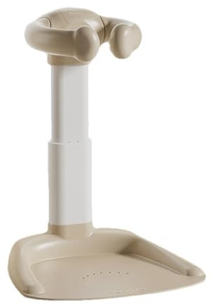 Qumiuu Soporte para baño de bebé, Ducha de pie para baño de bebé,Soporte de ducha con base antideslizante Soporte de baño de pie para bebé - Asiento de baño con asa para silla, ayudante de baño