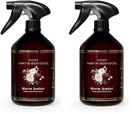 Spray Ambientador Vicky Martín Berrocal Warm Amber 500 ml (Paquete de 2)