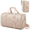 Moulyan Kleidertasche für Reisen, wandelbarer Handgepäcksack mit Schuhfach, 3-in-1, wasserdichte Reisetasche mit Schultergurt, für Damen und Herren, Rose, Modisch, Business