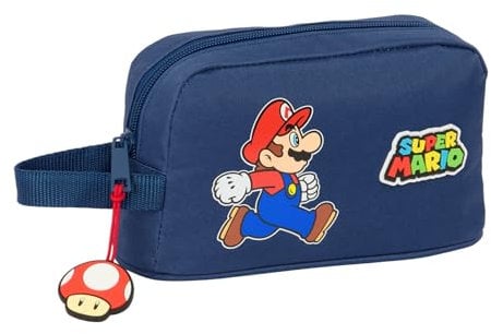 Super Mario Trick - Porta Desayunos Térmico, Termo, Portatodo, Calidad y Máxima Resistencia, Porta Comida, Recreo, 21.5x6.5x12 cm