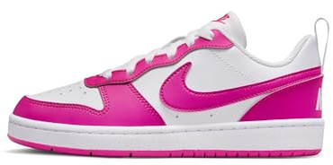Nike Unisex Kinder Court Borough Low Recraft Sneaker, White Laser Fuchsia, 35.5 EU